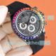 Swiss Grade Copy Rolex Daytona BLAKEN Rainbow Black Rubber Band 40mm (9)_th.jpg